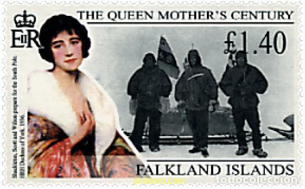 Sellos: 86947 MNH FALKLAND 1999 CENTENARIO DE LA REINA MADRE