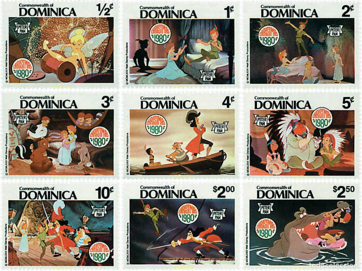 Timbres: 47554 MNH DOMINICA 1980 NAVIDAD. PETER PAN