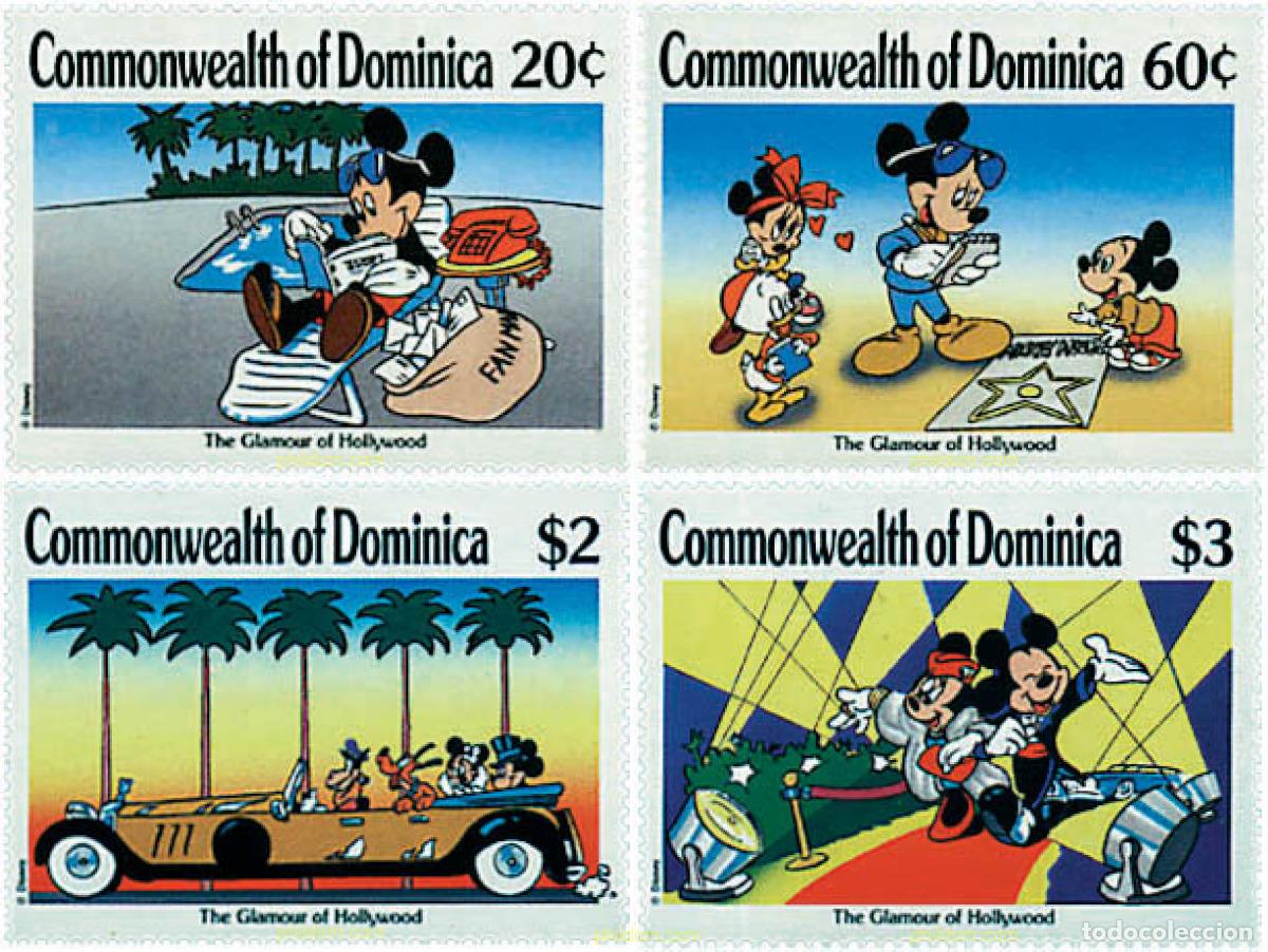 Francobolli: 306776 MNH DOMINICA 1989 EL ENCANTO DE HOLLYWOOD