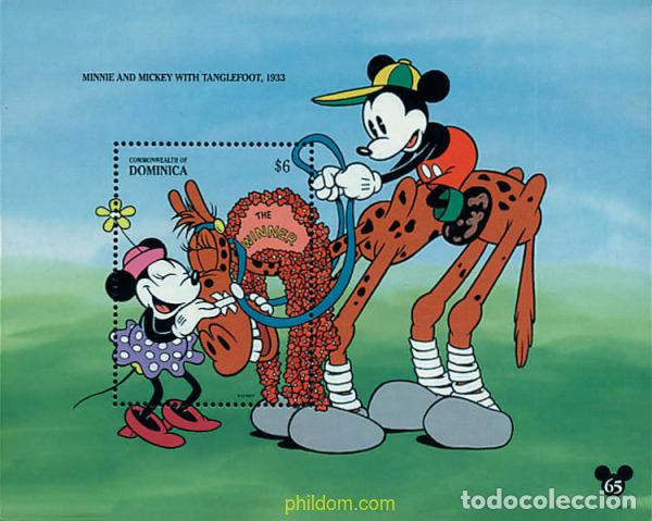 Stamps: 306880 MNH DOMINICA 1994 65 ANIVERSARIO DE MICKEY MOUSE