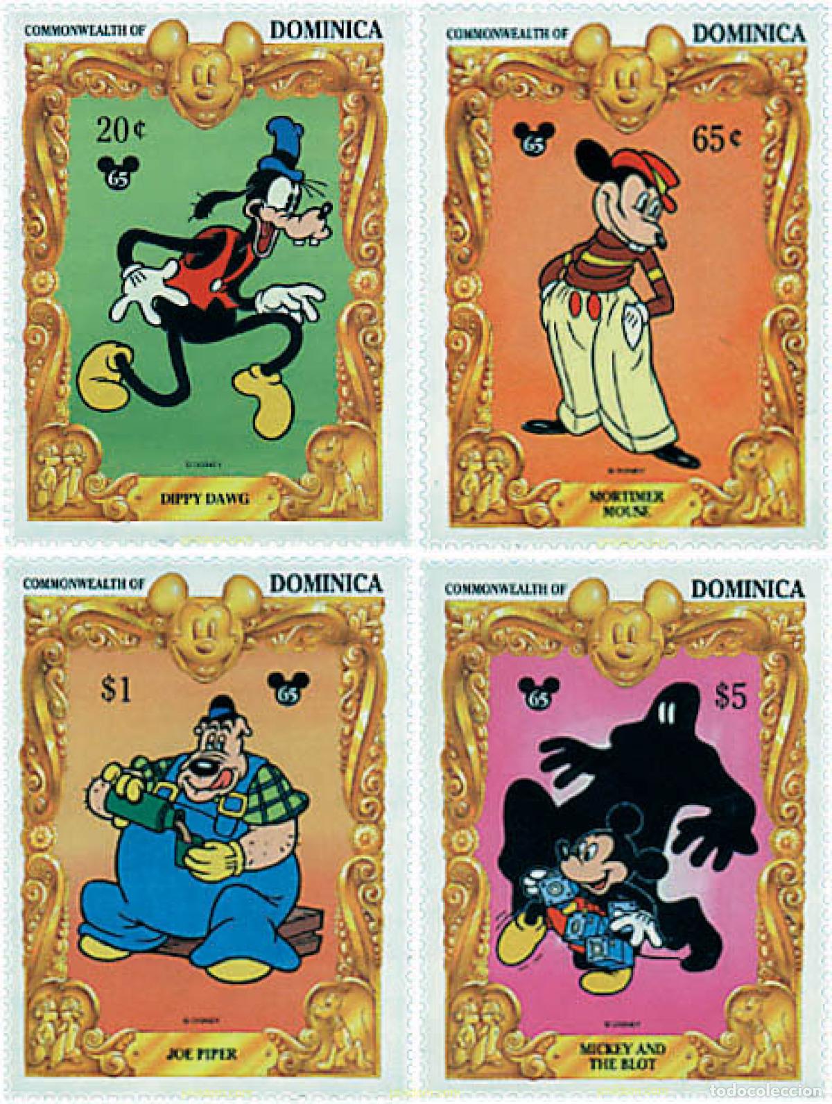 Francobolli: 306879 MNH DOMINICA 1994 65 ANIVERSARIO DE MICKEY MOUSE
