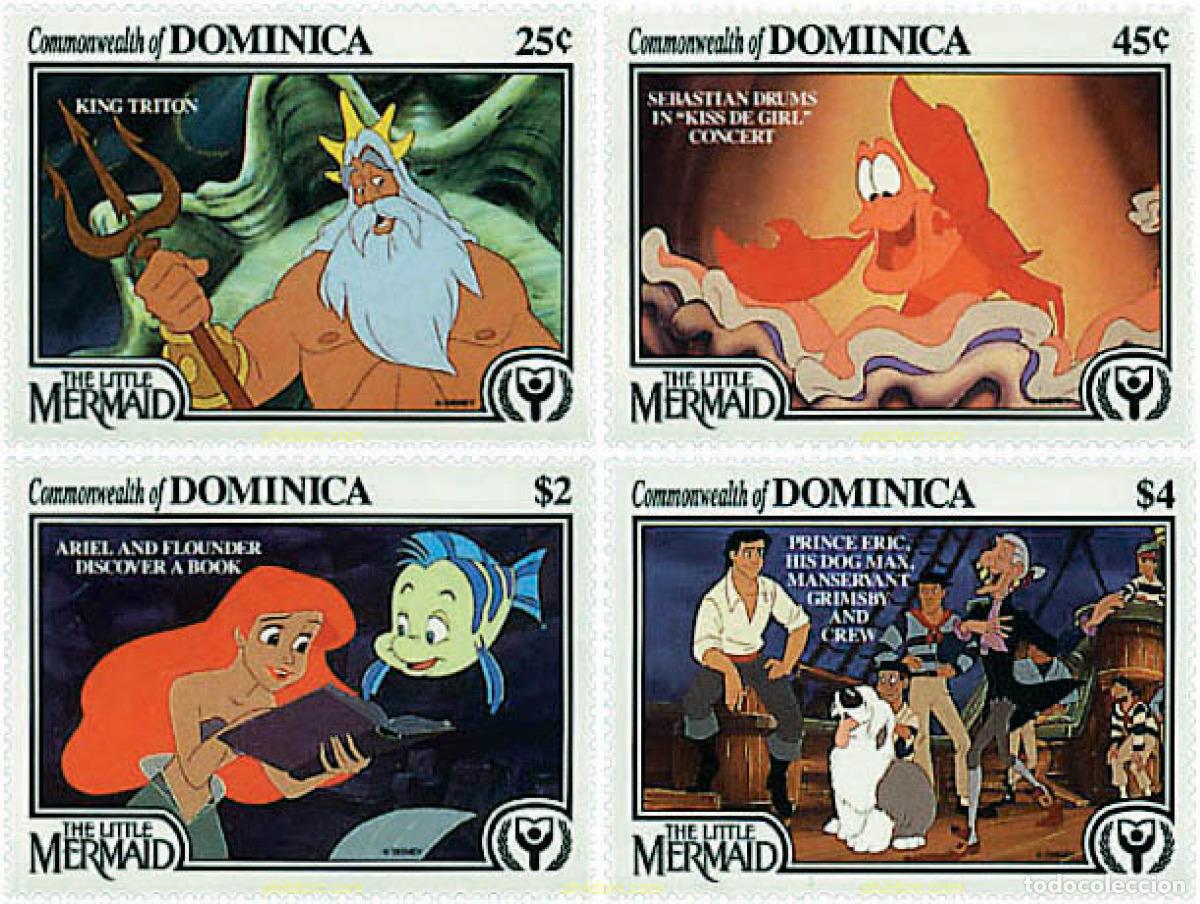 Francobolli: 306790 MNH DOMINICA 1991 A&Ntilde;O INTERNACIONAL DE LA ALFABETIZACION. LA SIRENITA