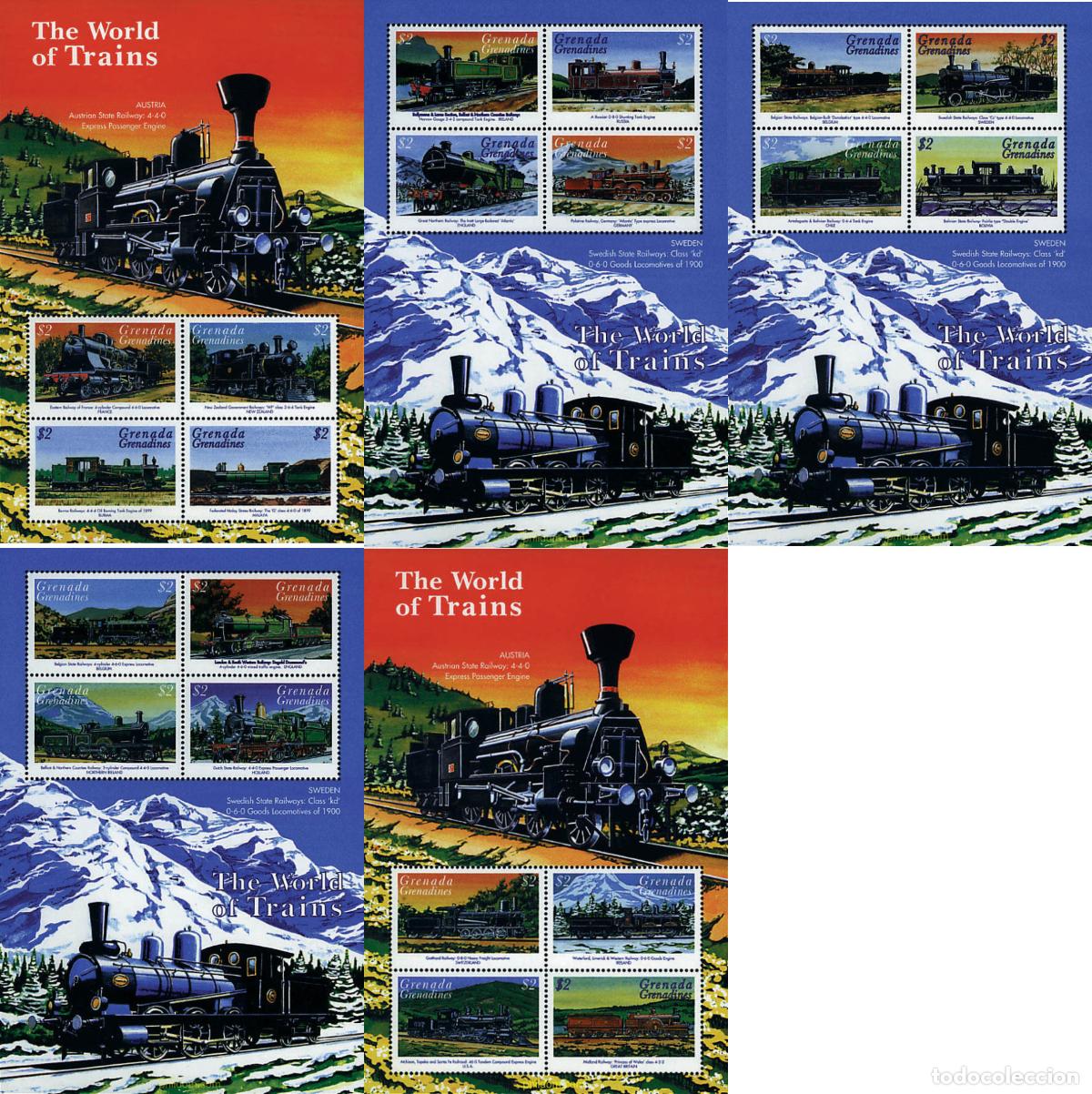 Francobolli: 319452 MNH GRANADA GRANADINAS 1999 TRENES DEL MUNDO