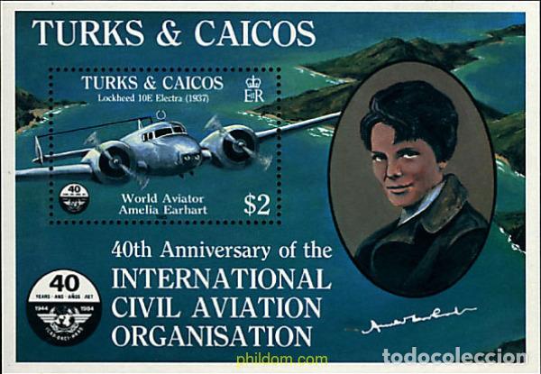 Briefmarken: 40127 MNH TURKS Y CAICOS 1985 40 ANIVERSARIO DE LA O.A.C.I.