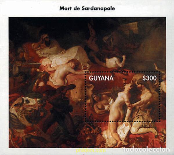 Briefmarken: 629445 MNH GUYANA 1998 BICENTENARIO DEL NACIMIENTO DEL PINTOR EUGENE DELACROIX