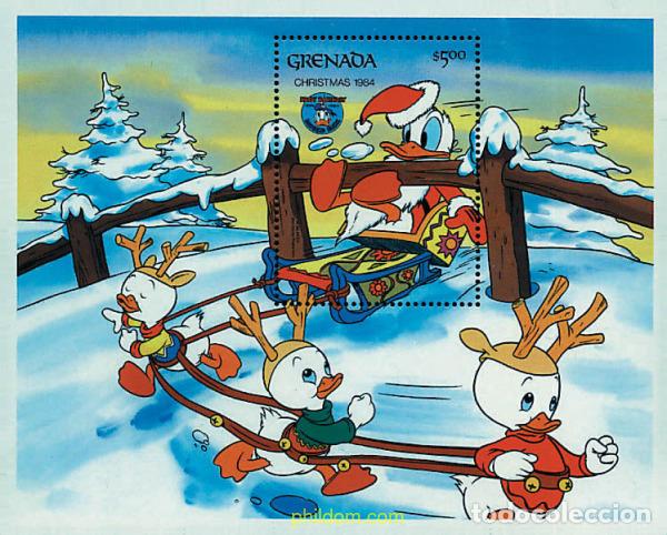 Sellos: 47708 MNH GRANADA 1984 NAVIDAD. 50 ANIVERSARIO DEL PATO DONALD