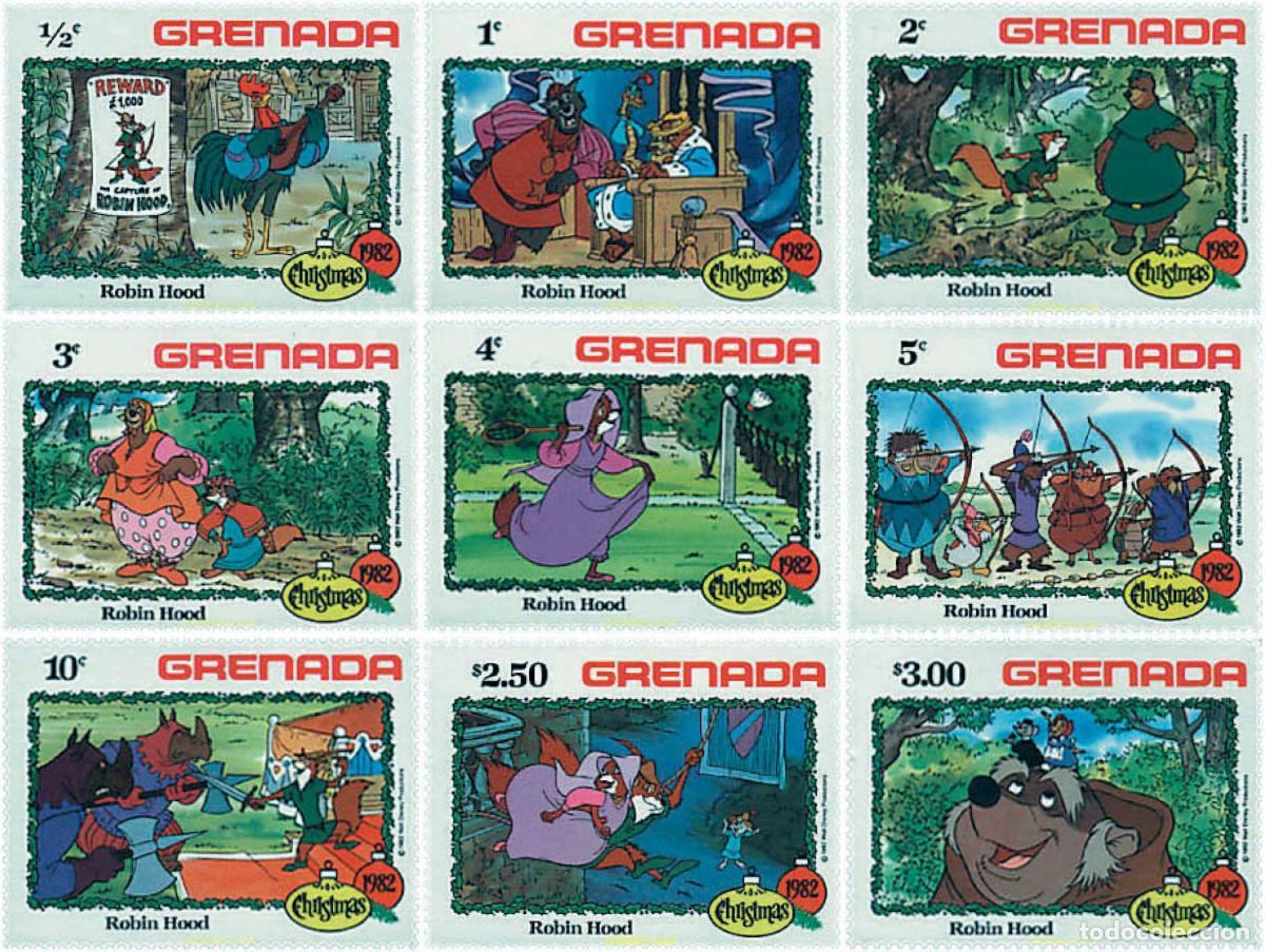 Sellos: 48479 MNH GRANADA 1982 NAVIDAD. ROBIN HOOD