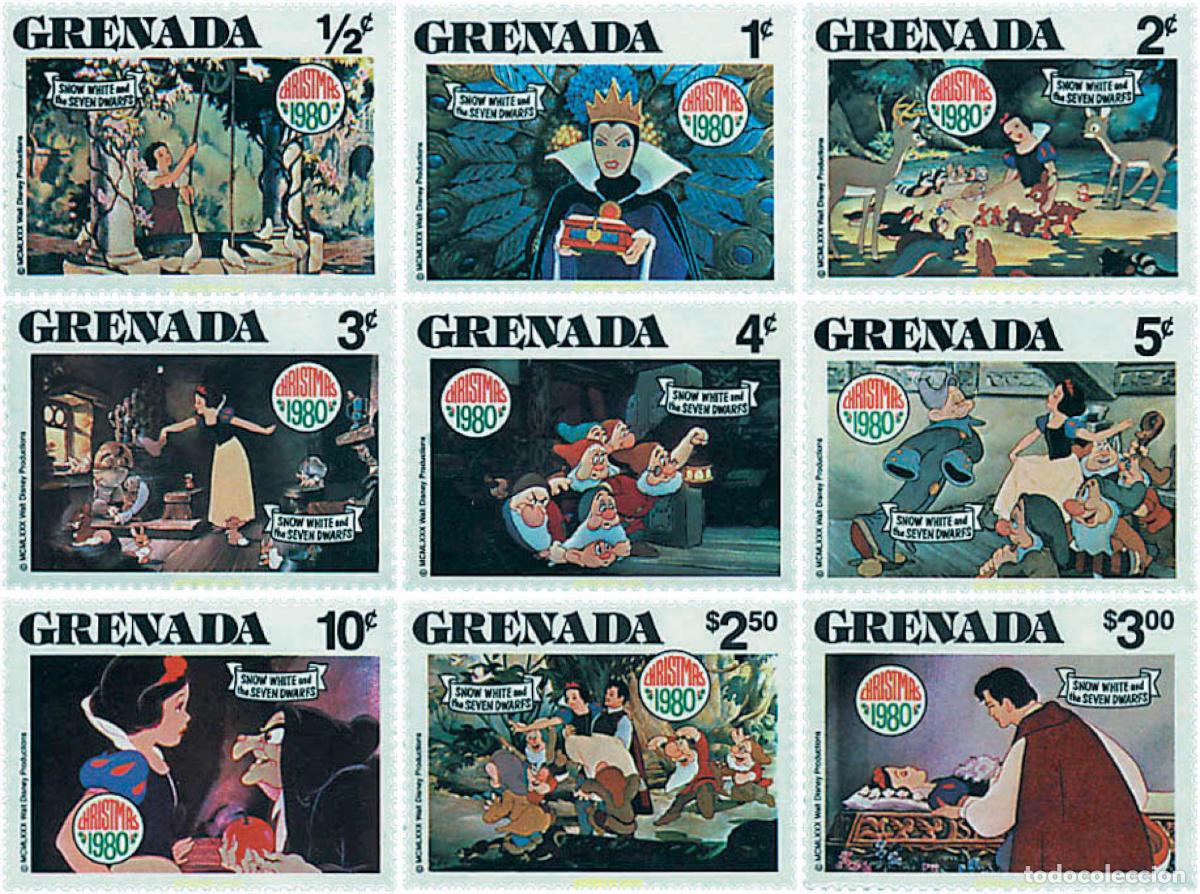 Sellos: 48888 MNH GRANADA 1980 NAVIDAD. BLANCANIEVES Y LOS SIETE ENANITOS