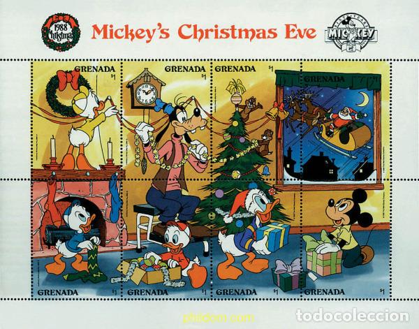 Sellos: 11046 MNH GRANADA 1988 NAVIDAD. NOCHEBUENA EN LA CASA DE MICKEY