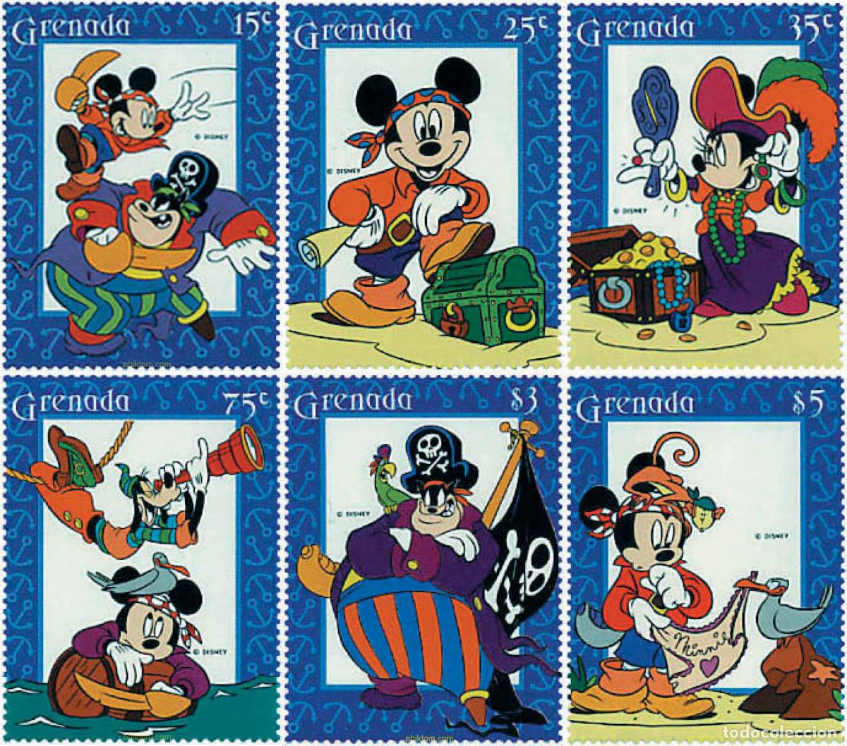 Sellos: 47723 MNH GRANADA 1995 LAS AVENTURAS DE MICKEY