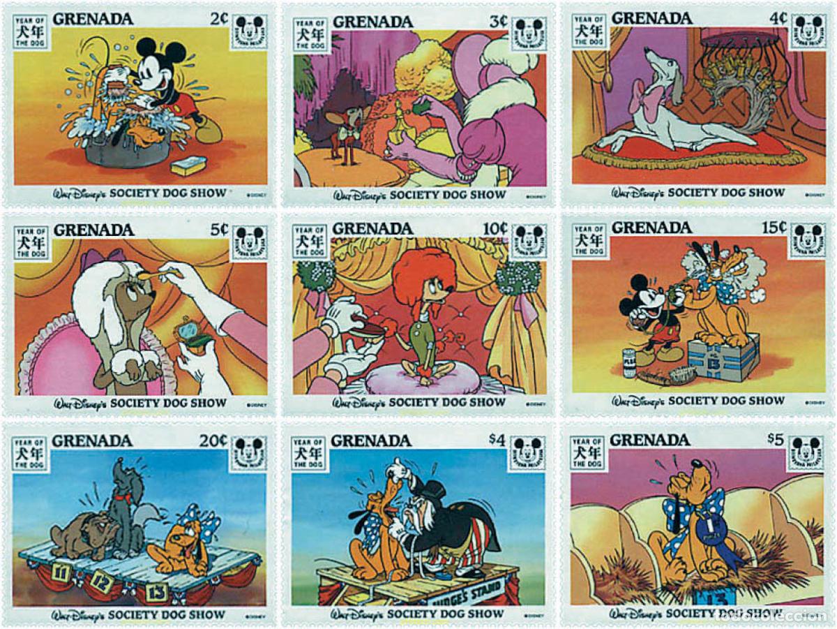 Sellos: 49374 MNH GRANADA 1994 A&Ntilde;O LUNAR CHINO - A&Ntilde;O DEL PERRO