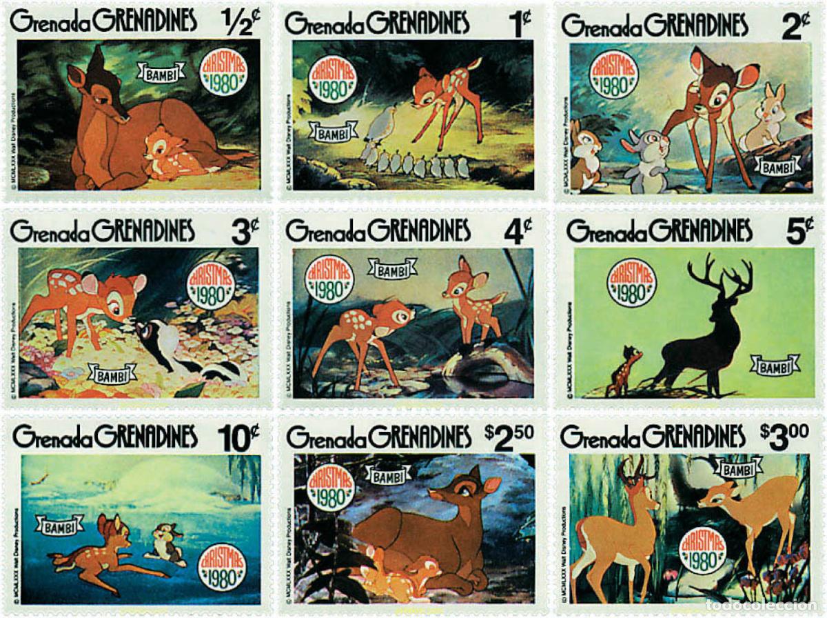 Francobolli: 47807 MNH GRANADA GRANADINAS 1980 NAVIDAD. BAMBI