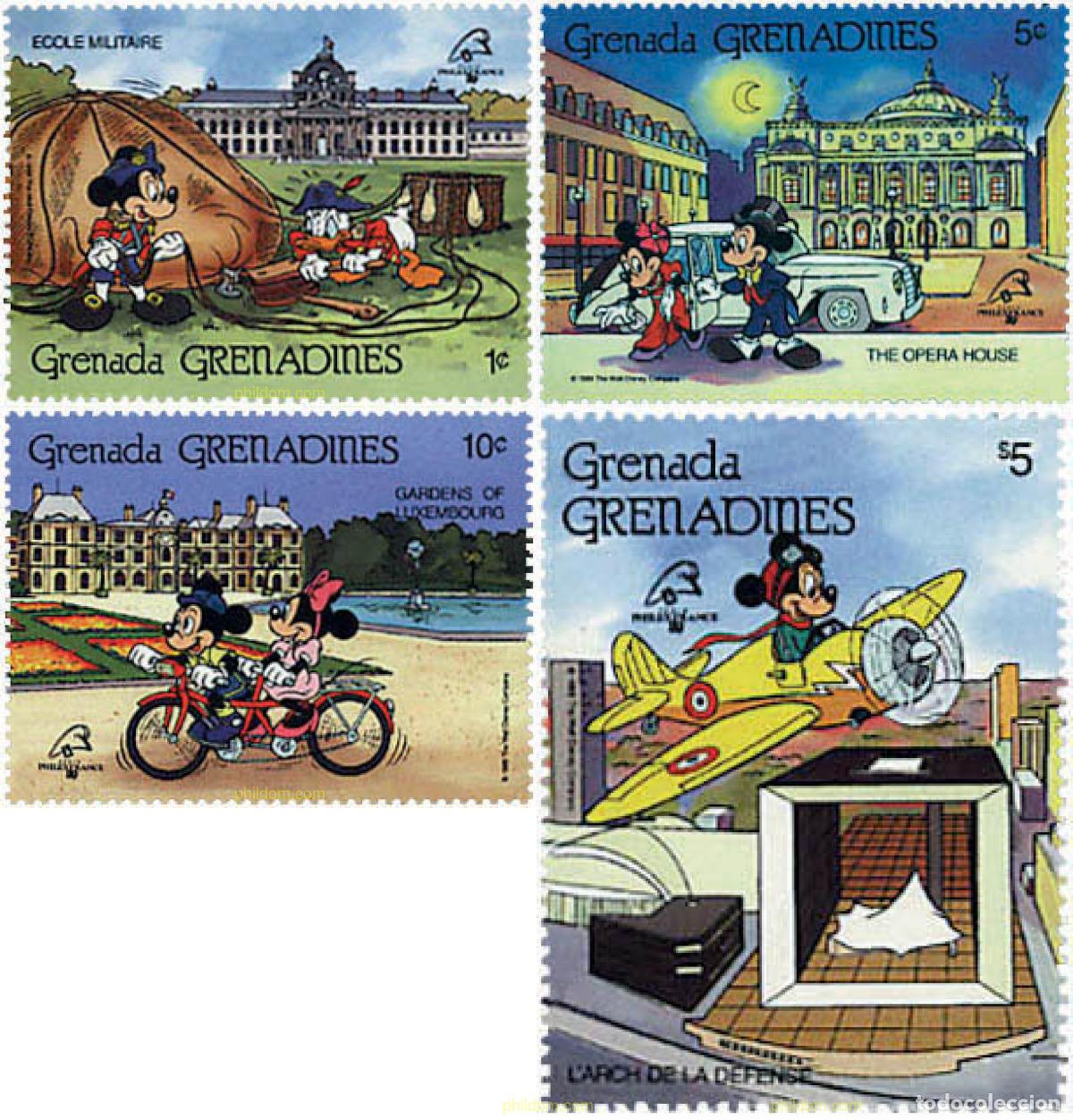 Timbres: 320122 MNH GRANADA GRANADINAS 1989 PHILEXFRANCE 89. EXPOSICION FILATELICA INTERNACIONAL