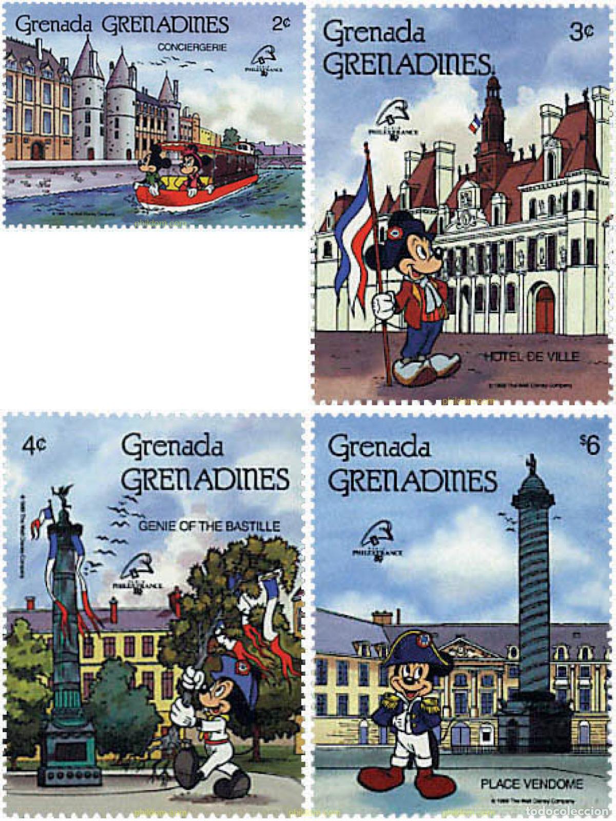 Timbres: 320125 MNH GRANADA GRANADINAS 1989 PHILEXFRANCE 89. EXPOSICION FILATELICA INTERNACIONAL