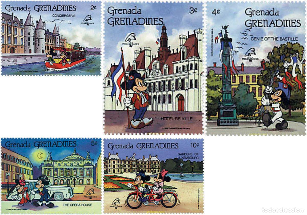 Timbres: 624191 MNH GRANADA GRANADINAS 1989 PHILEXFRANCE 89. EXPOSICION FILATELICA INTERNACIONAL