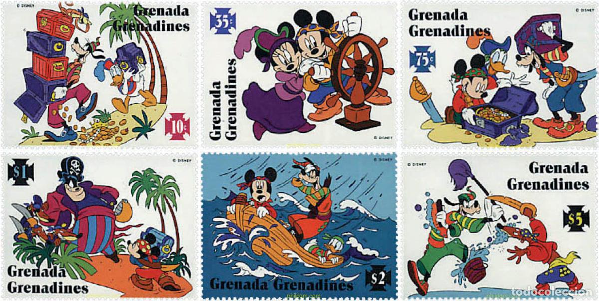 Francobolli: 48101 MNH GRANADA GRANADINAS 1995 LAS AVENTURAS DE MICKEY