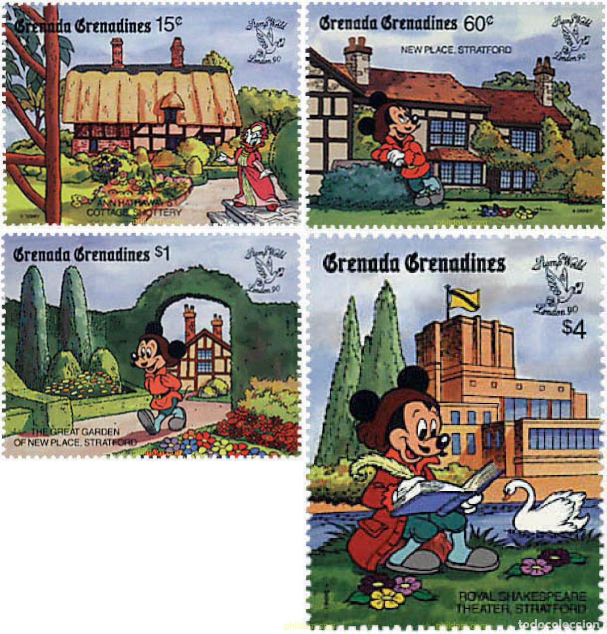 Sellos: 320149 MNH GRANADA GRANADINAS 1990 LONDON 90. EXPOSICION FILATELICA INTERNACIONAL