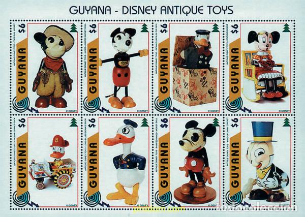 Sellos: 57557 MNH GUYANA 1996 ANTIGUOS JUGUETES DE DISNEY
