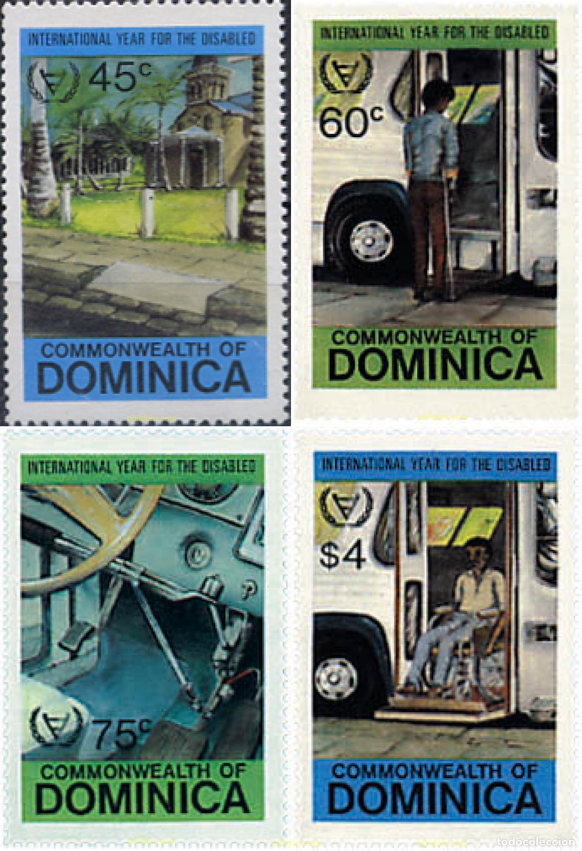 Sellos: 40641 MNH DOMINICA 1981 A&Ntilde;O INTERNACIONAL DE LOS DISCAPACITADOS
