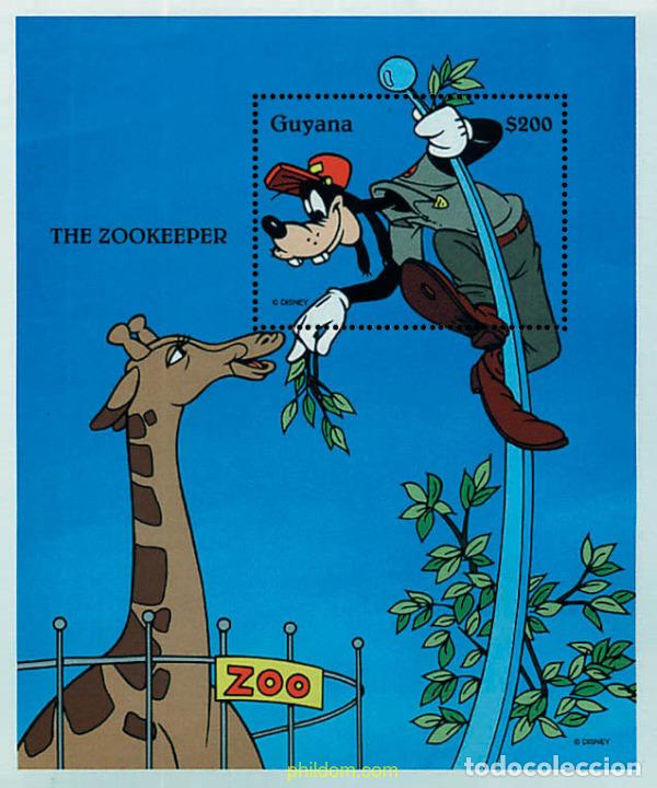 Sellos: 593934 MNH GUYANA 1995 LOS PERSONAJES DE DISNEY EN EL TRABAJO