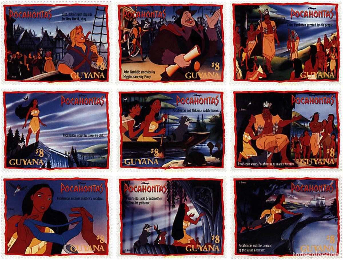 Sellos: 372887 MNH GUYANA 1995 POCAHONTAS