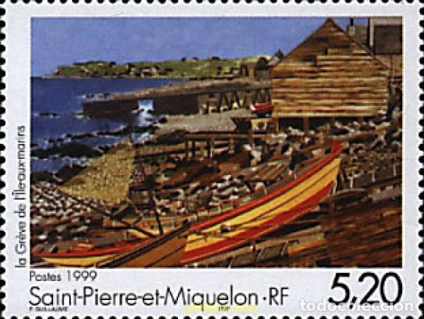 Sellos: 93025 MNH SAN PEDRO Y MIQUELON 1999 EXPRESION ARTISTICA. &rdquo;EL GRABADO DE LA ISLA Y LOS MARINOS&rdquo;