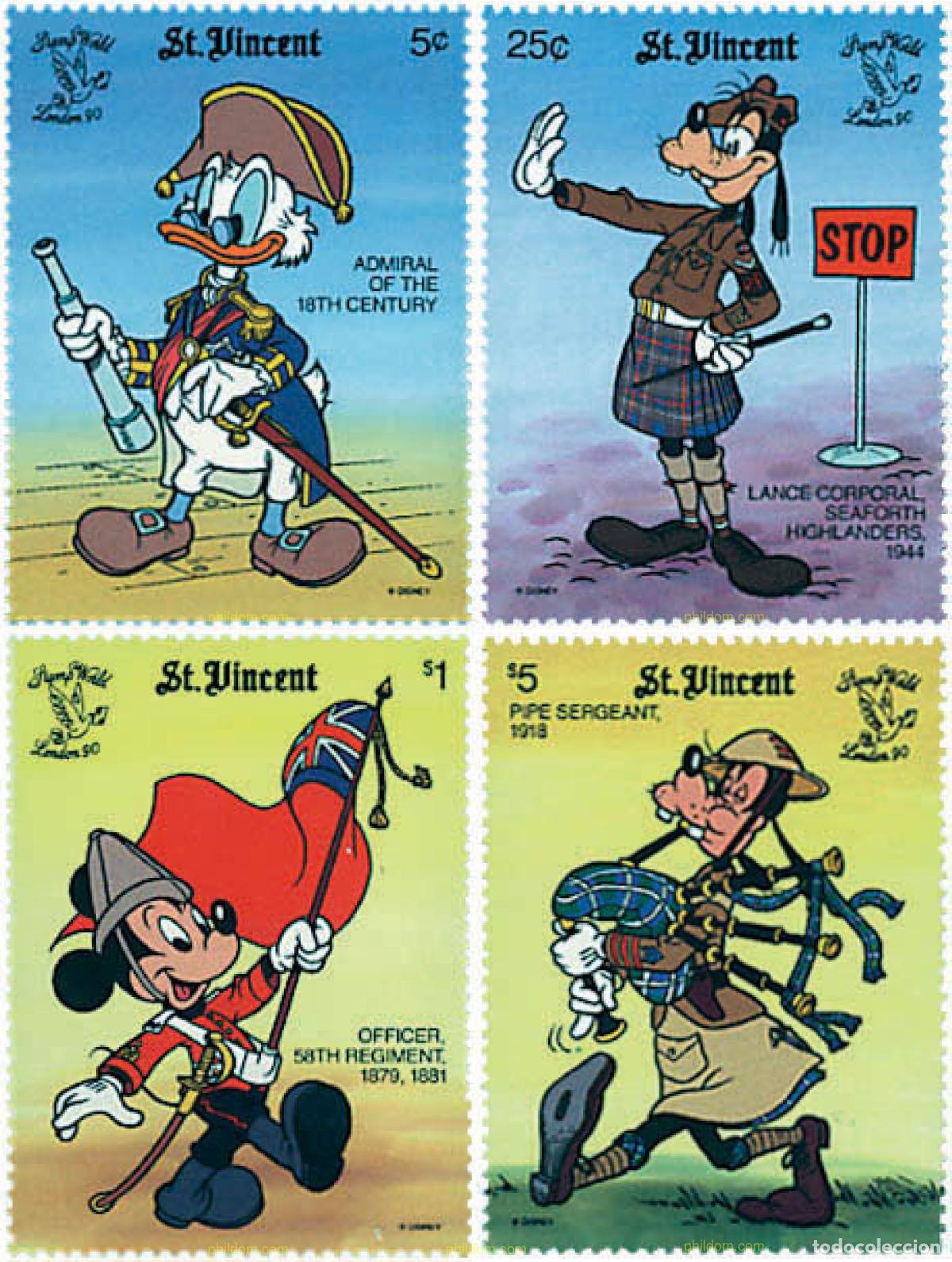 Sellos: 360152 MNH SAN VICENTE 1990 LONDON 90. EXPOSICION FILATELICA INTERNACIONAL