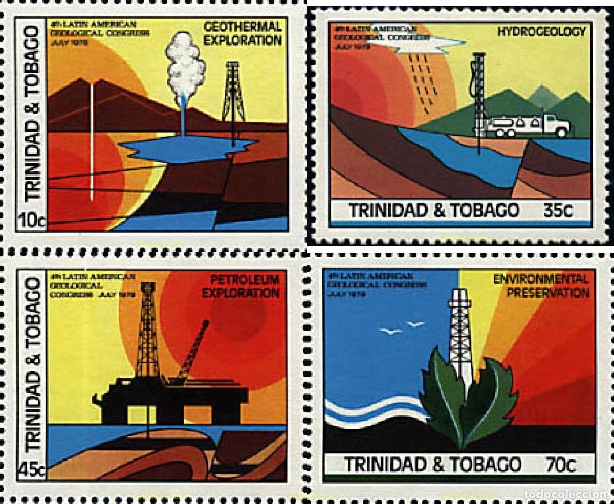 Stamps: 42430 MNH TRINIDAD Y TOBAGO 1979 4 CONGRESO GEOLOGICO LATINO-AMERICANO