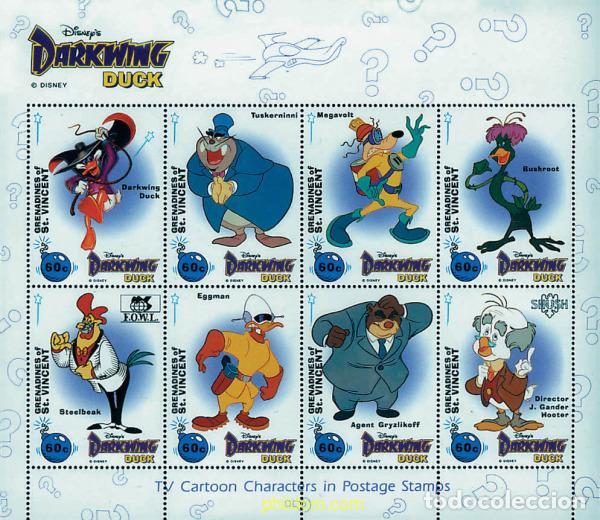 Sellos: 243150 MNH SAN VICENTE GRANADINAS 1992 DARKWING DUCK