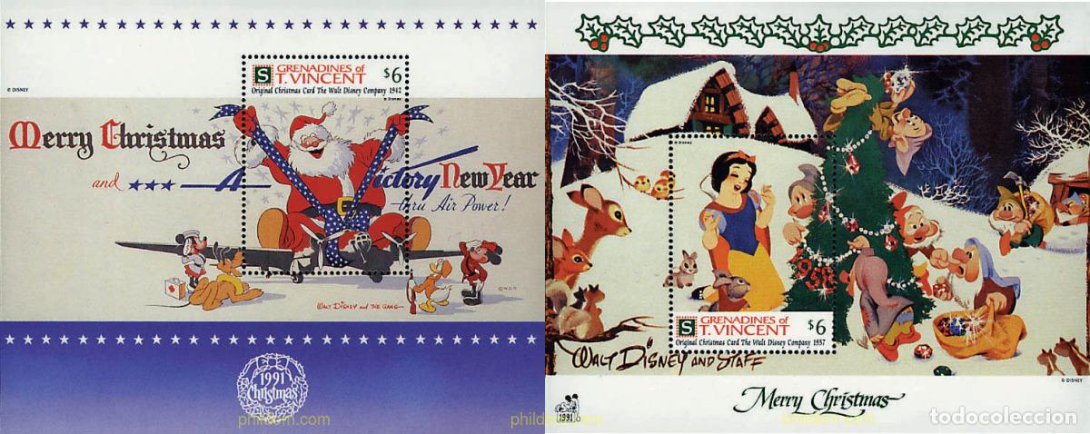 Sellos: 48147 MNH SAN VICENTE GRANADINAS 1991 POSTALES DE NAVIDAD