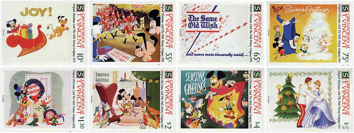 Sellos: 48145 MNH SAN VICENTE GRANADINAS 1991 POSTALES DE NAVIDAD