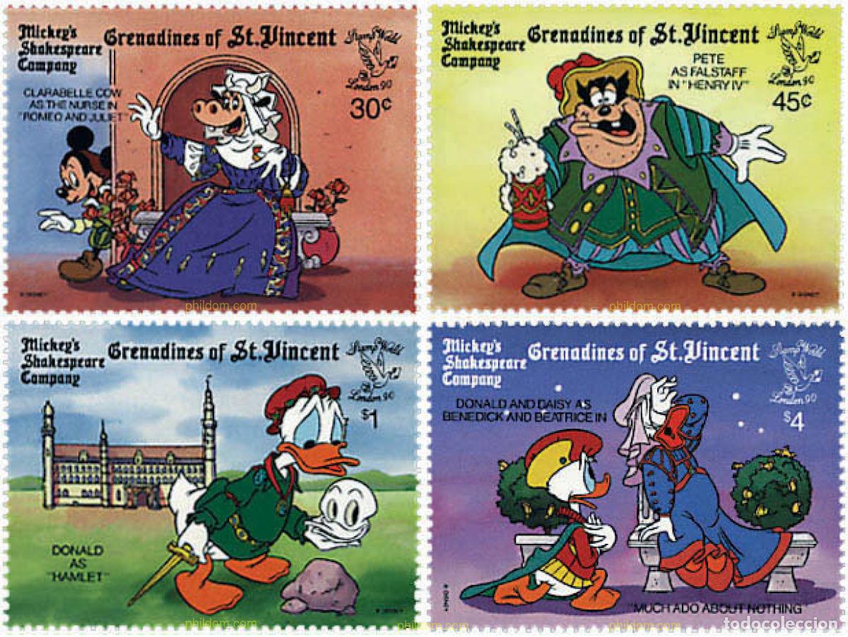 Sellos: 320450 MNH SAN VICENTE GRANADINAS 1990 LONDON 90. EXPOSICION FILATELICA INTERNACIONAL