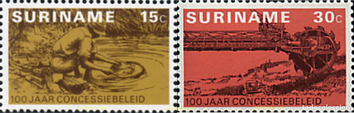 Sellos: 41199 MNH SURINAM 1975 CENTENARIO DE LA POLITICA DE CONCESIONES