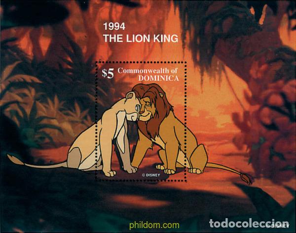 Sellos: 49002 MNH DOMINICA 1998 EL REY LEON
