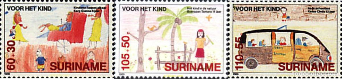 Sellos: 45743 MNH SURINAM 1989 PRO INFANCIA