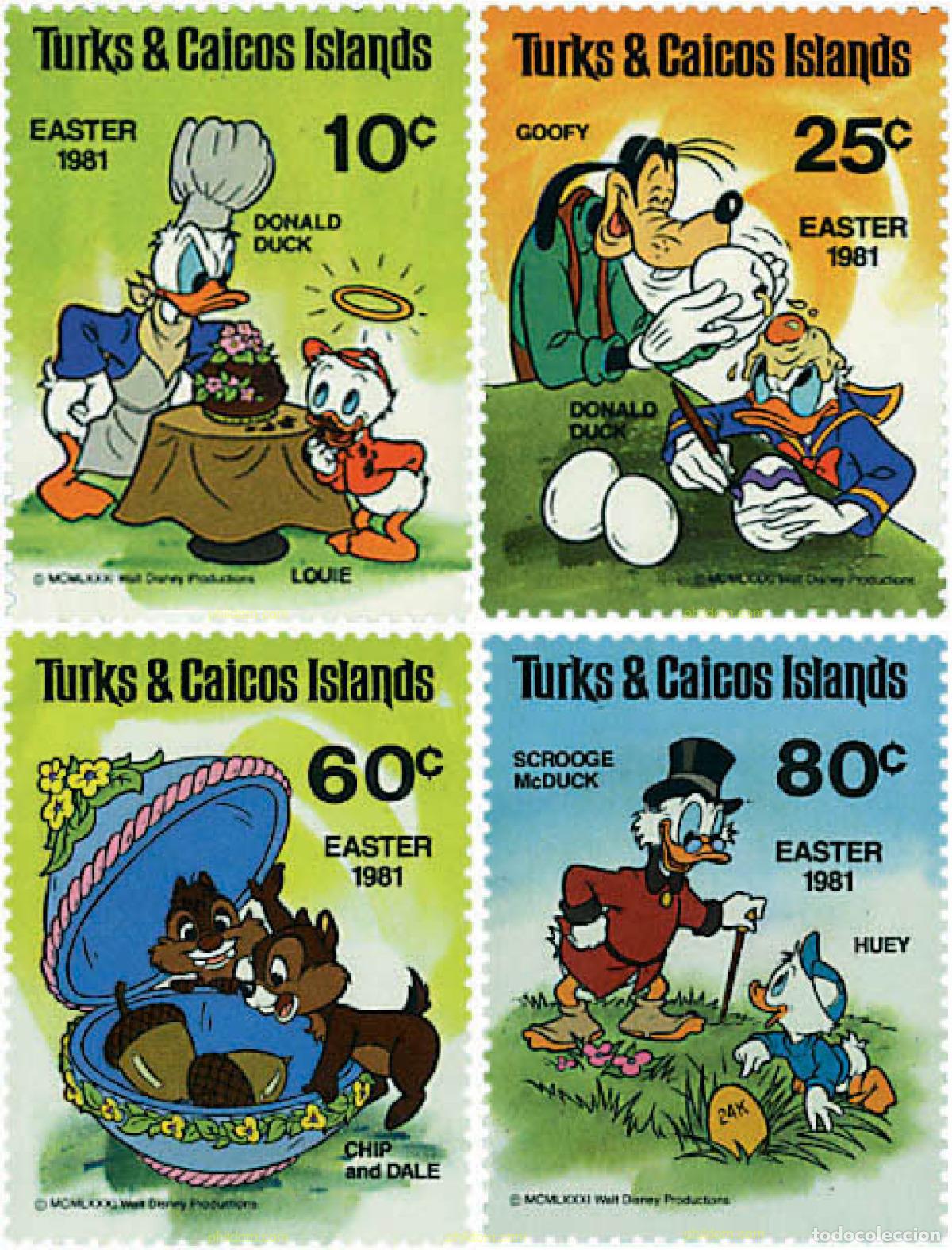 Sellos: 48354 MNH TURKS Y CAICOS 1981 PASCUA