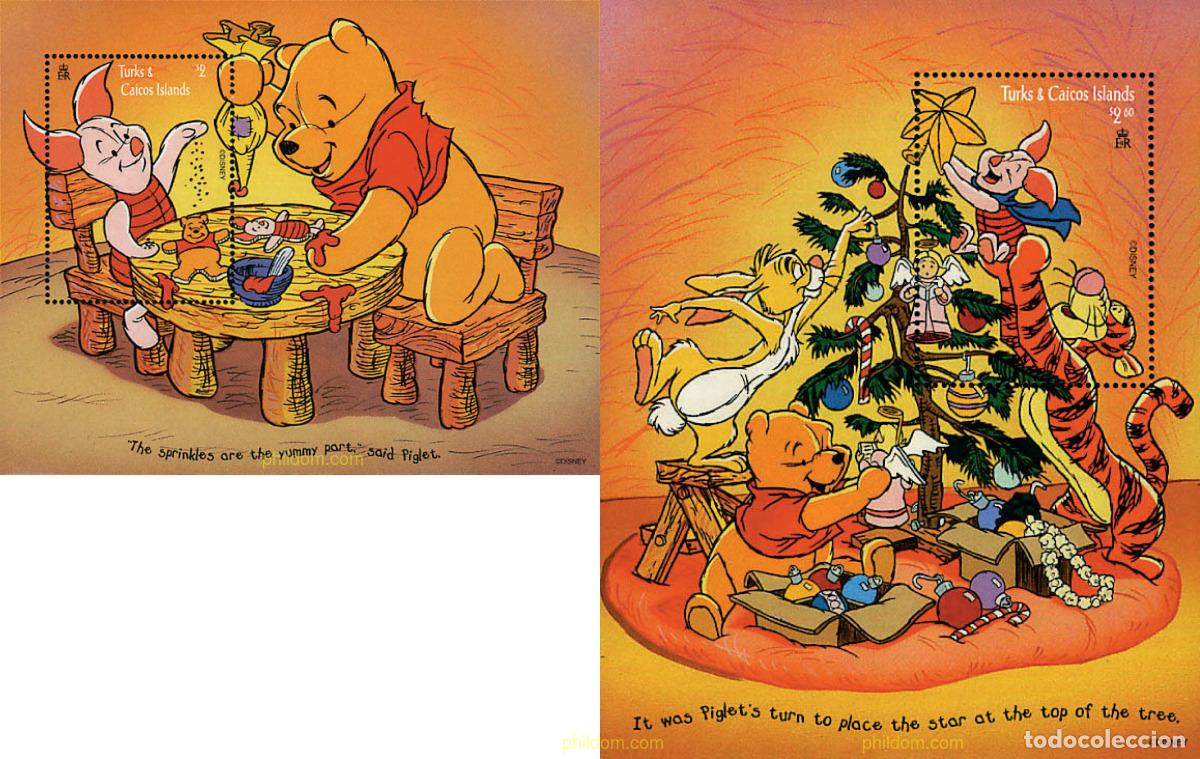 Sellos: 48520 MNH TURKS Y CAICOS 1996 NAVIDAD. WINNIE POOH
