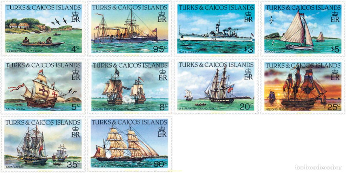 Sellos: 246393 MNH TURKS Y CAICOS 1983 BARCOS