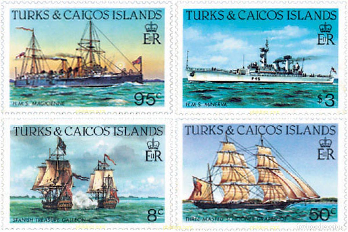 Sellos: 246397 MNH TURKS Y CAICOS 1983 BARCOS