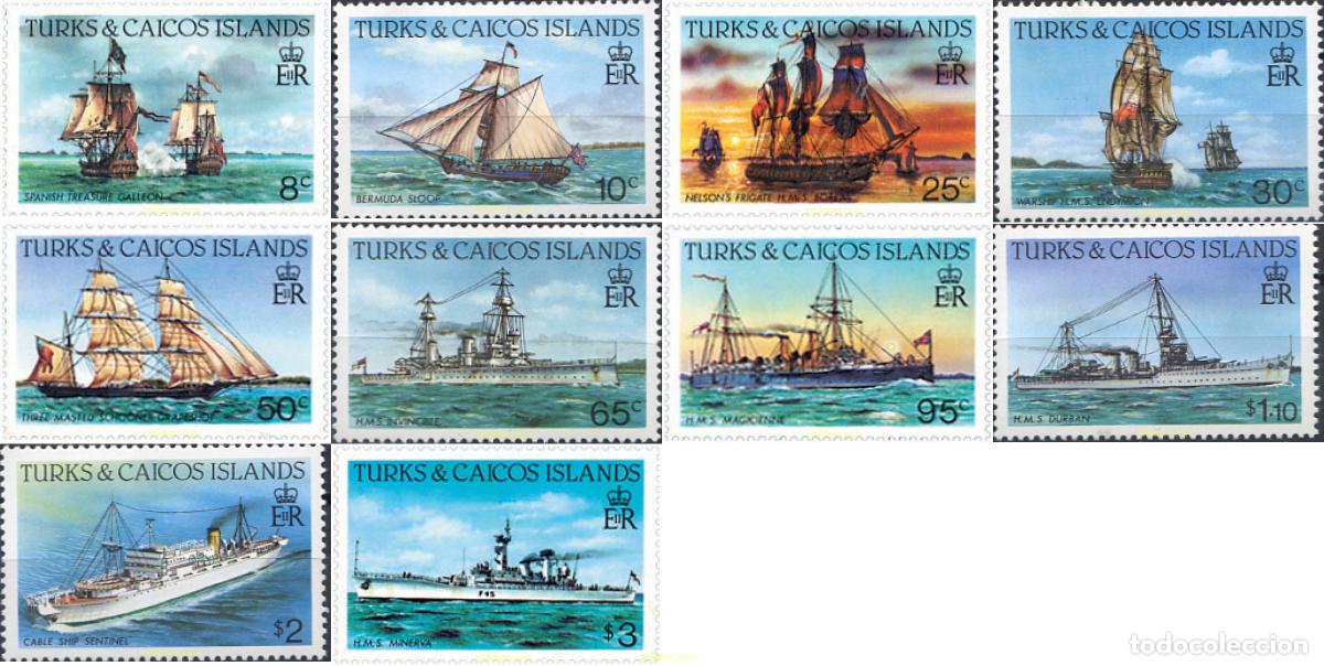 Sellos: 366637 MNH TURKS Y CAICOS 1983 BARCOS