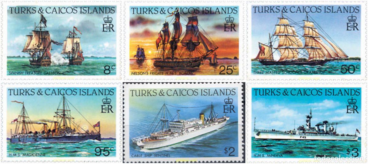 Sellos: 619238 MNH TURKS Y CAICOS 1983 BARCOS