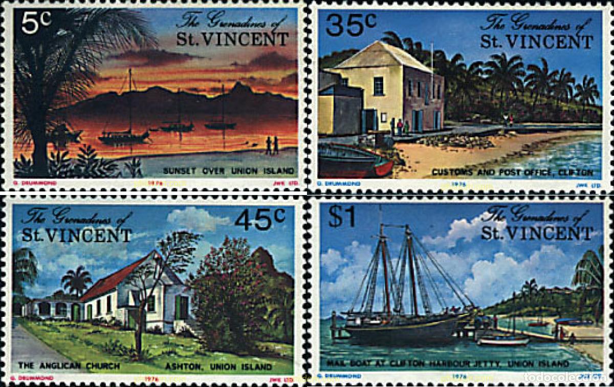 Sellos: 72176 MNH SAN VICENTE GRANADINAS 1976 TURISMO