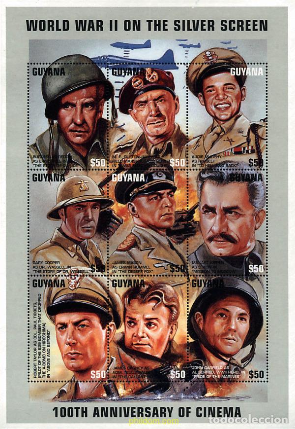 Sellos: 11202 MNH GUYANA 1997 100 ANIVERSARIO DEL CINE