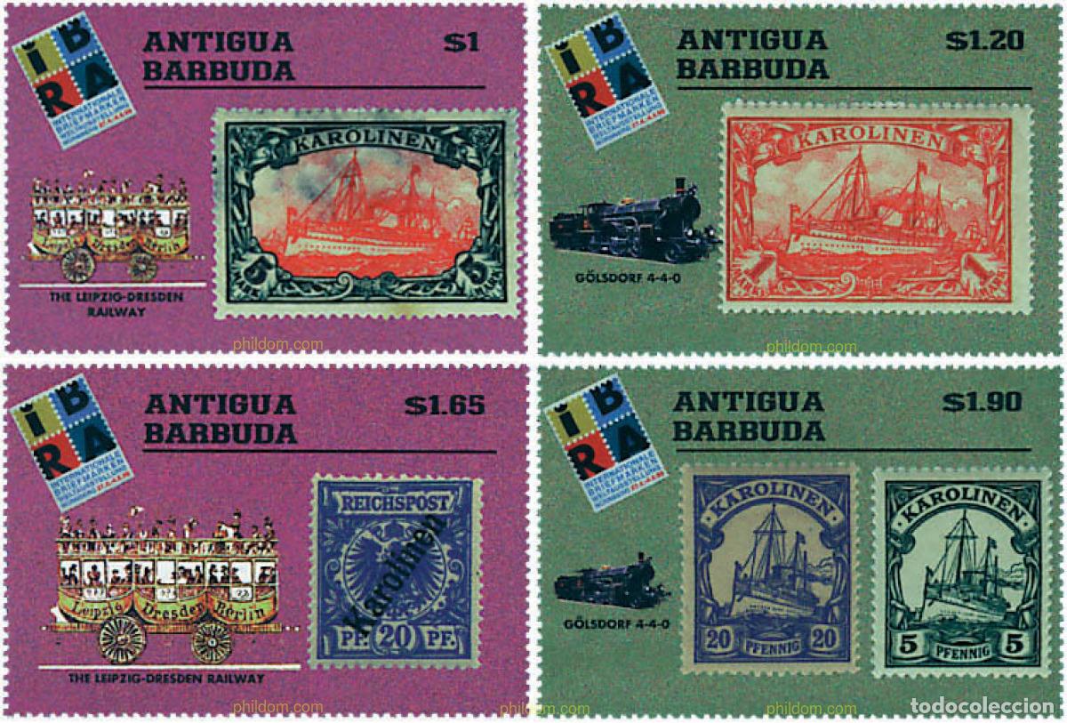 Sellos: 81684 MNH ANTIGUA Y BARBUDA 1999 IBRA 99. EXPOSICION FILATELICA INTERNACIONAL