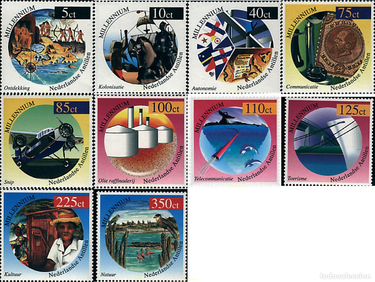 Sellos: 47942 MNH ANTILLAS HOLANDESAS 1999 SERIE DEL MILENIO