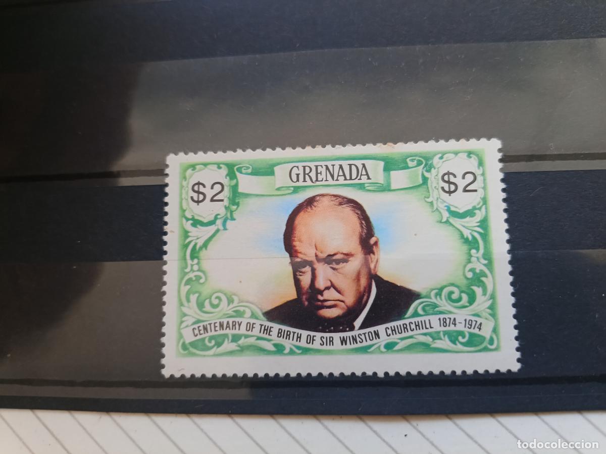 Timbres: Grenada. Sello nuevo. 2 dollars. Churchill