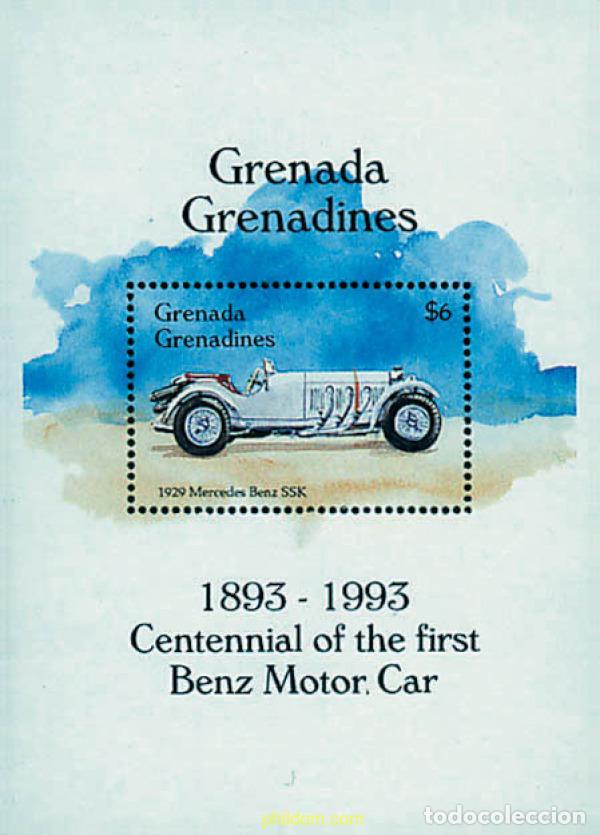 Stamps: 320222 MNH GRANADA GRANADINAS 1993 CENTENARIO DE MERCEDES BENZ Y DE FORD