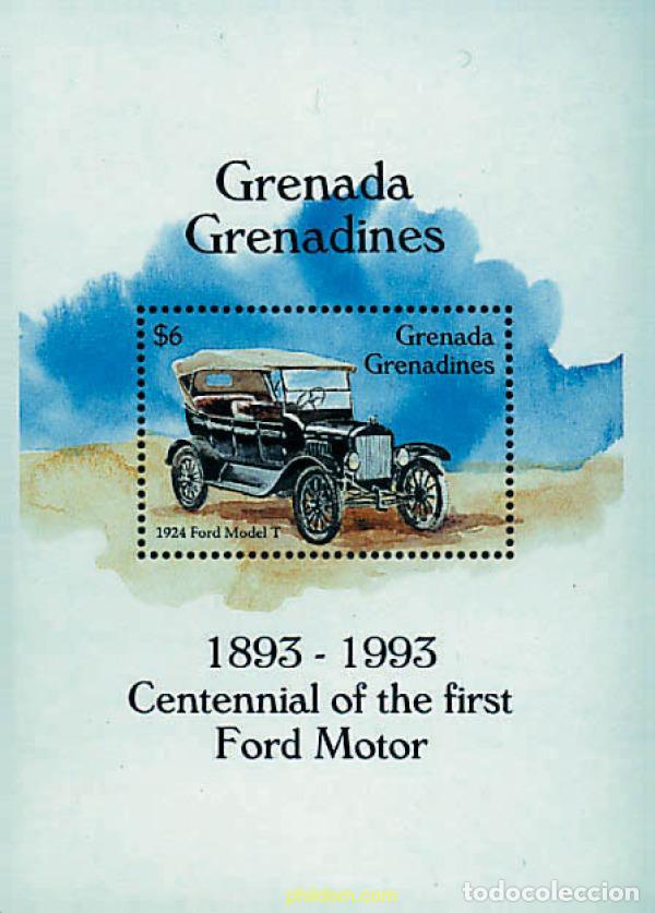 Stamps: 320223 MNH GRANADA GRANADINAS 1993 CENTENARIO DE MERCEDES BENZ Y DE FORD