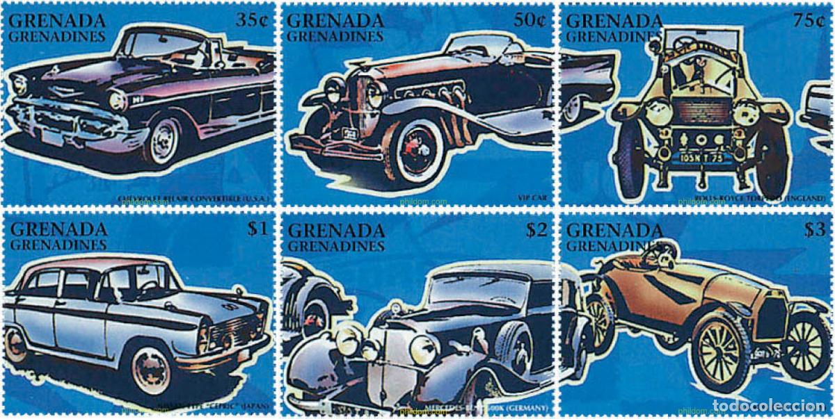 Francobolli: 48566 MNH GRANADA GRANADINAS 1996 AUTOMOVILES CLASICOS