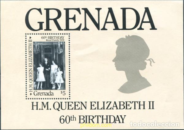 Sellos: 89943 MNH GRANADA 1986 60 ANIVERSARIO DE LA REINA ISABEL II